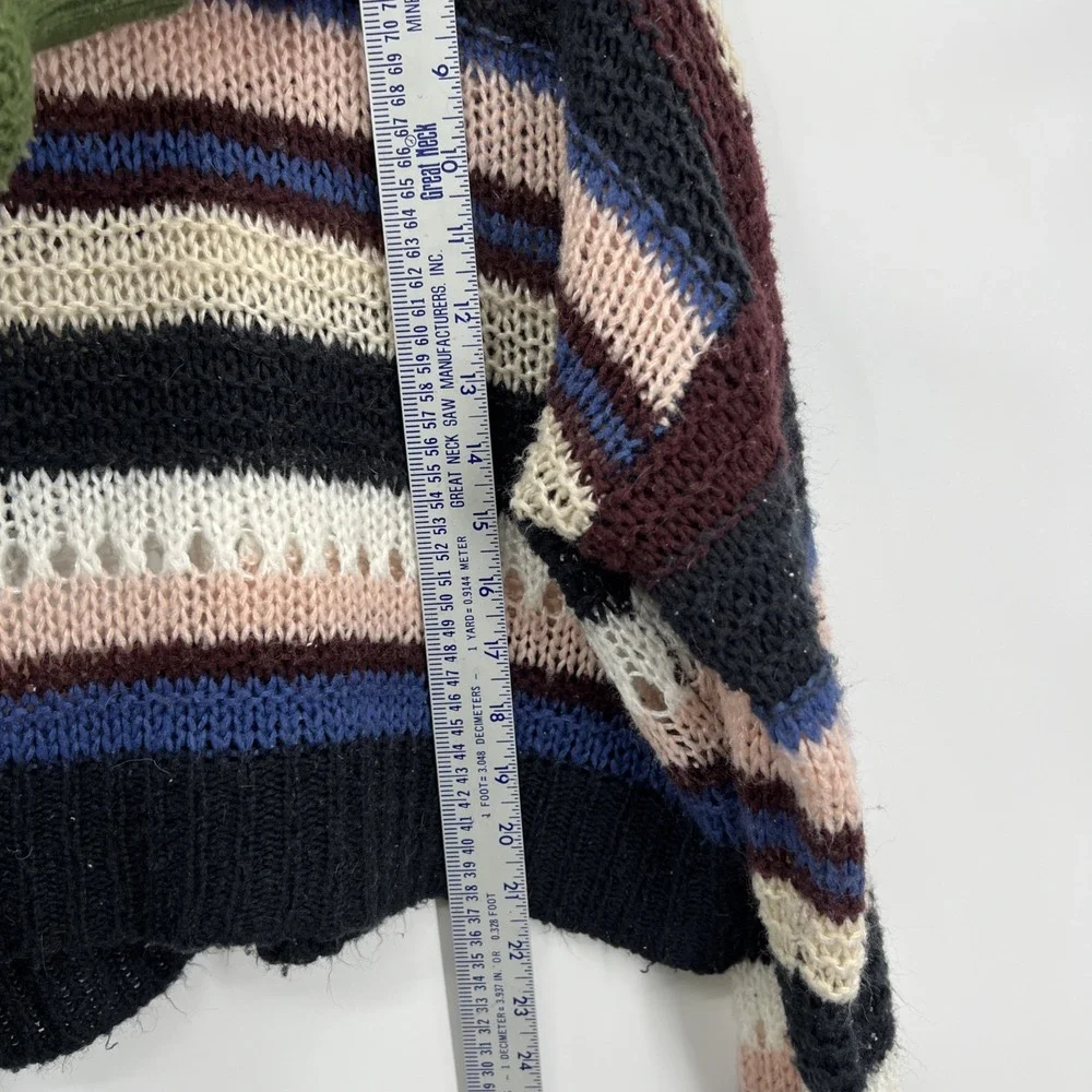 Chunky Knit Size 1X Cropped Oversized Sweater Twee Artsy Soft‎ Cozy
